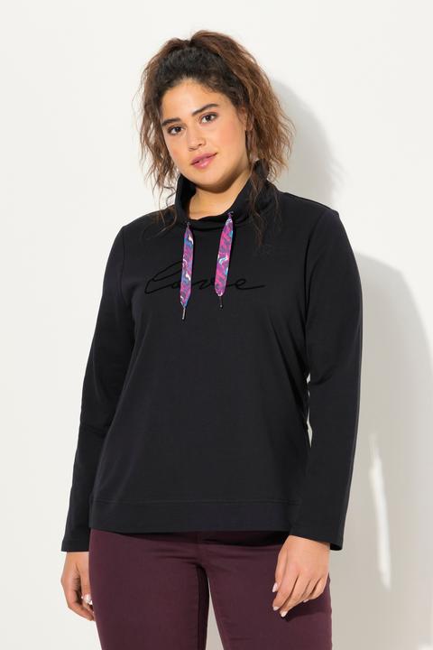 Actual product image Ulla Popken Stand-Up Collar Long Sleeve Sweatshirt (46, 48)