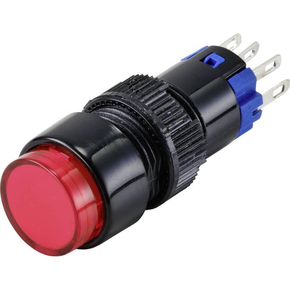 Tru Components Druckschalter LAS2Y-11, Taster + Schalter, Rot