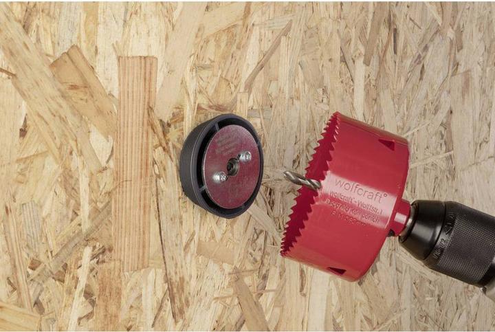 Productafbeelding wolfcraft wolfcraft 1 Aufbohrhilfe Ø54-70mm (70 millimeter)