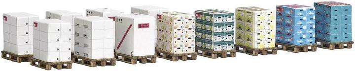 Produktbild Busch H0 12 Paletten mit Kartons