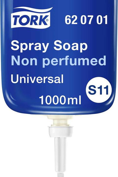 Actual product image Tork Spray soap - - for S1/S11 soap dispenser - universal quality, perfume-free, 1 x 1000 ml (Liquid soap, 1000 ml)