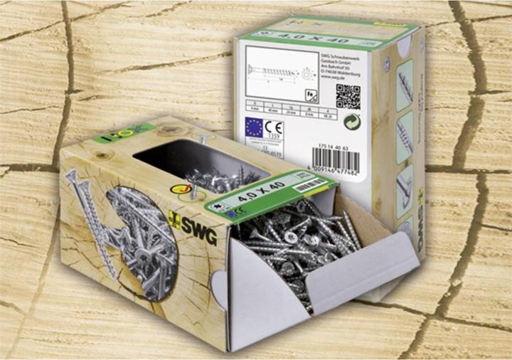 Actual product image SWG HOX internal multi-tooth screws with bit 3.5 X 16 galvanised steel, building authority approved (50 Screws per piece)