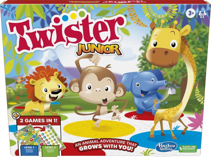 Produktbild Hasbro Twister Junior Spiel - 2-4 Spieler (Englisch, 2 - 4 Spieler)