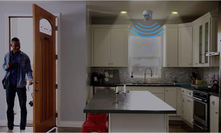 Actual product image Sygonix SY-4755360 Ceiling, Wall, Surface Mount PIR Motion Detector 180 ° Relay White IP65 (12 m)