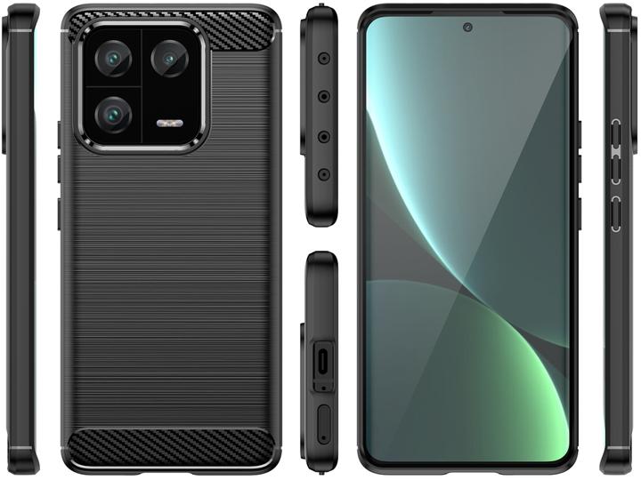 Produktbild Screenguard Xiaomi 13 Pro Hülle Carbon Brushed Soft TPU (Xiaomi 13 Pro)