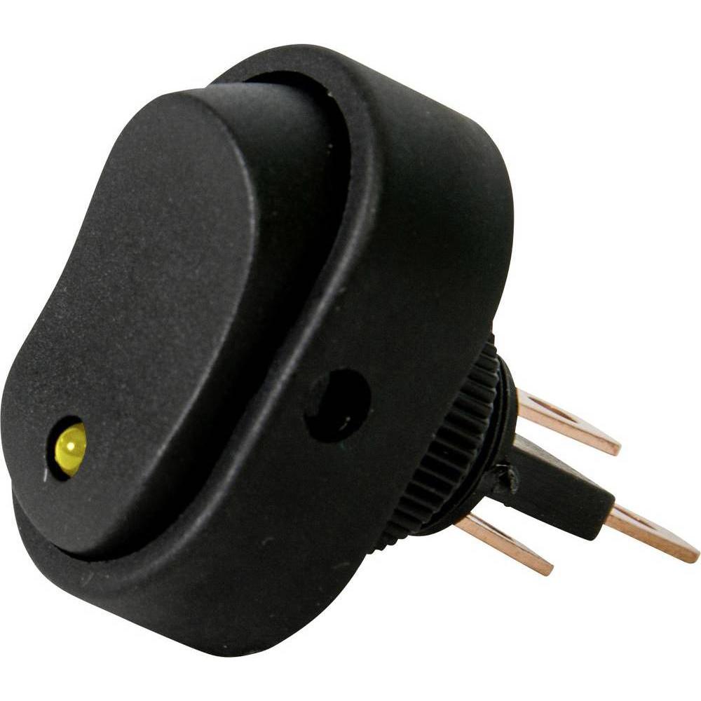 HP Autozubehör Wippschalter Oval Leuchte, Taster + Schalter, Schwarz