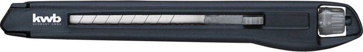 Immagine prodotto kwb Coltello con lama a scatto interbloccata e manopola rotante, 9 mm (Taglierini)