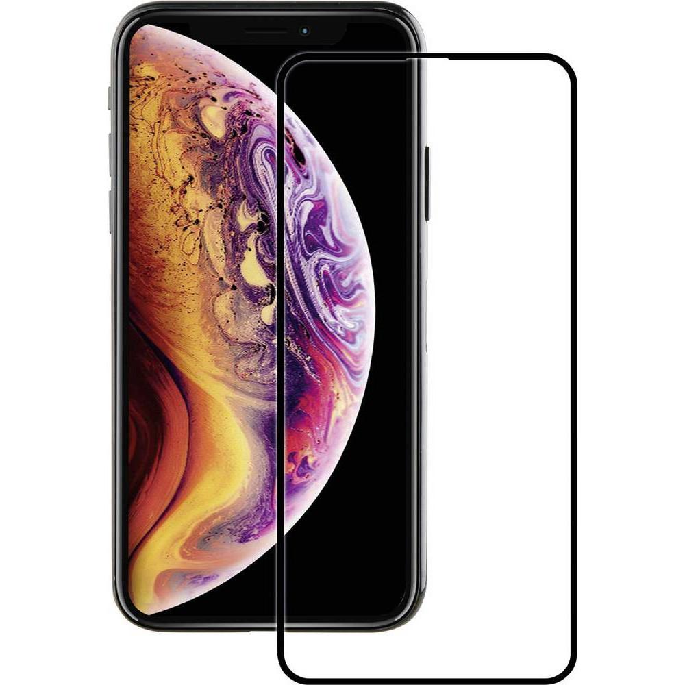 Teccus 2.5D Fullscreen 2 Displayschutzgläser (2 Stück, Apple iPhone X, Apple iPhone XS), Smartphone Schutzfolie