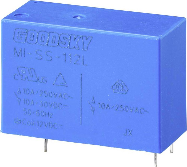 Produktbild Goodsky Mi-ss-112l 12v 10a Spdt Printrelais