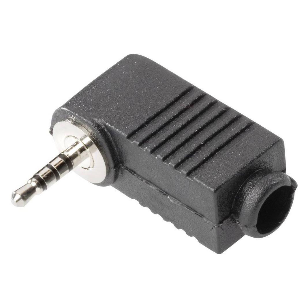 Bkl Electronic Klinkensteckverbinder, 4polig, Audio Stecker, Schwarz