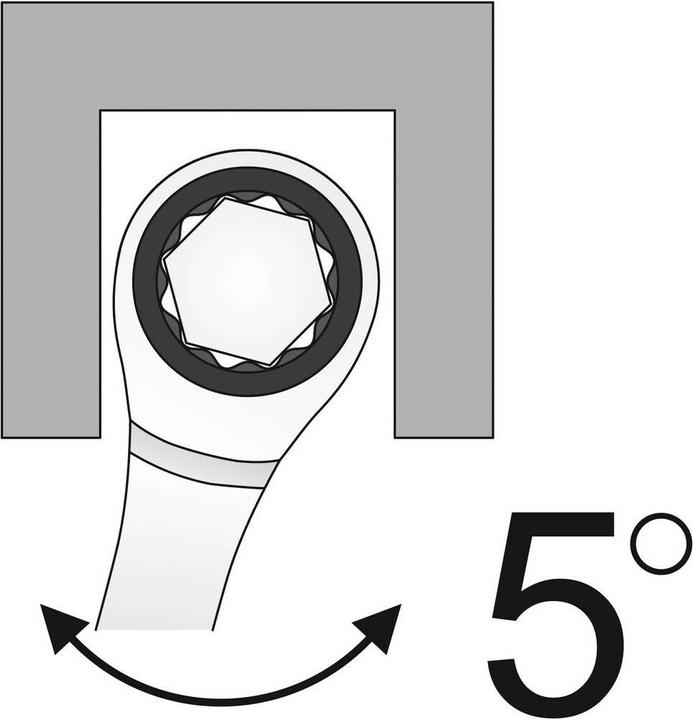 Actual product image Matador Ratchet combination spanner, straight, 10 mm - 85 N-m (10 mm)