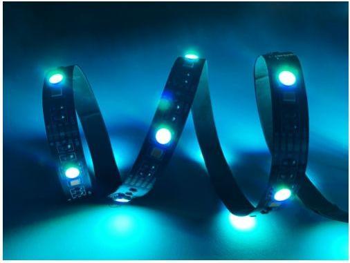 Actual product image Deltaco USB-powered LED loop (RGB, Multicoloured, White, RGBW, 200 cm, Indoor, Outdoor)