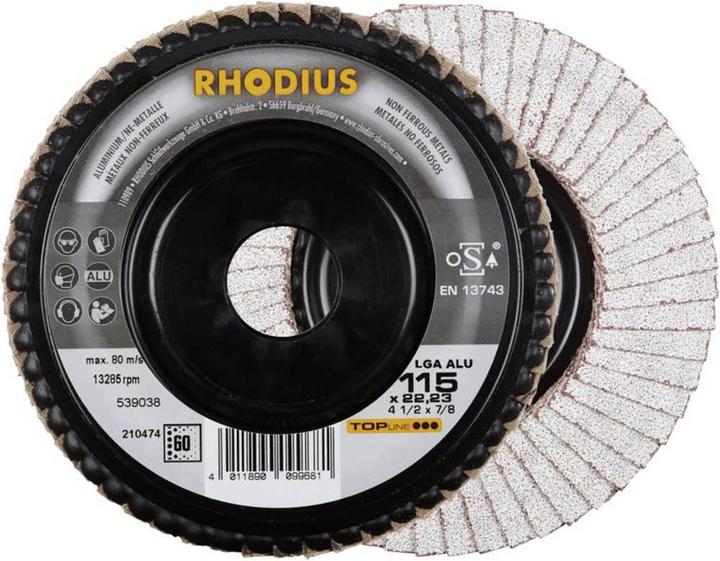 Produktbild Rhodius LGA ALU Fächerscheibe 115 x 22.23 - P60 (60)