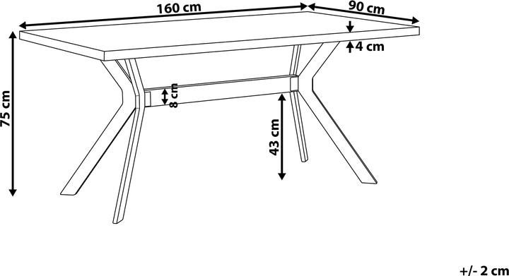 Produktbild Beliani Benson (160 x 90 x 75 cm)