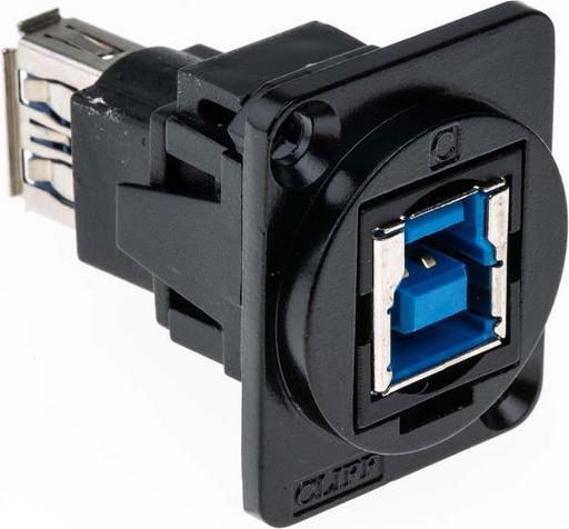 Produktbild RS PRO FT BLK METAL USB 3.0 B-A CSK XLR