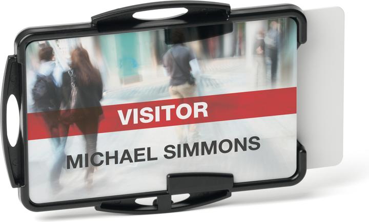 Actual product image Durable Badge holder "ECO", for 2 cards, black