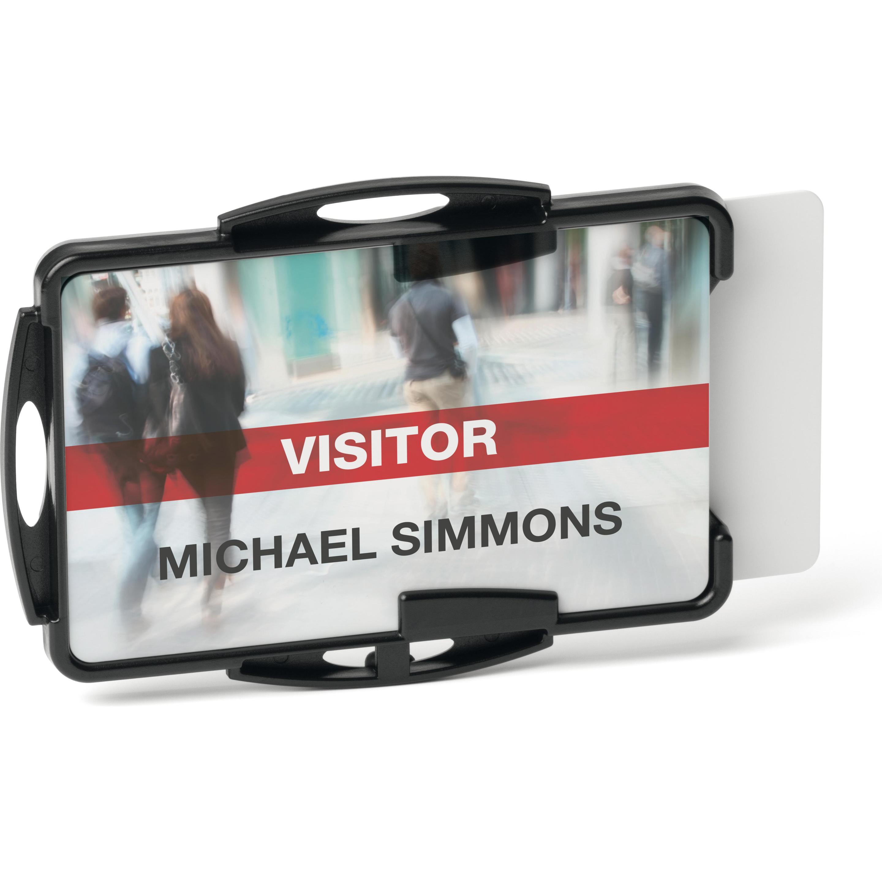 Thumbnail - Durable, Informationsschild, Ausweishalter "ECO", fr 2 Karten, schwarz