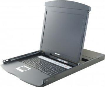 Produktbild Dexlan 19 Zoll Rackmount KVM Konsole 19 Zoll LCD Bildschirm mit KVM Switch
