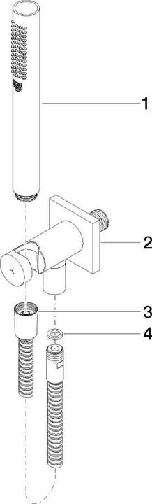 Produktbild Dornbracht Garniture de douche flexible avec supports de pomme de douche intégrés, 27802970-46, 27802970-46