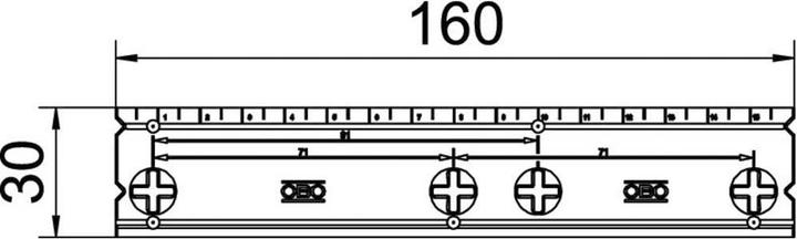 Actual product image OBO Bettermann Drilling template ZA BS