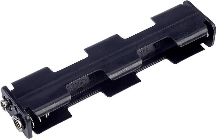Image du produit Tru Components Support de piles 4 x LR6 (AA) Bouton-pression