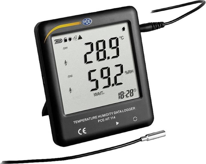 PCE Instruments Instruments PCE-HT 114 Multi-Datenlogger Messgrösse Temperatur, Luftfeuchtigkeit