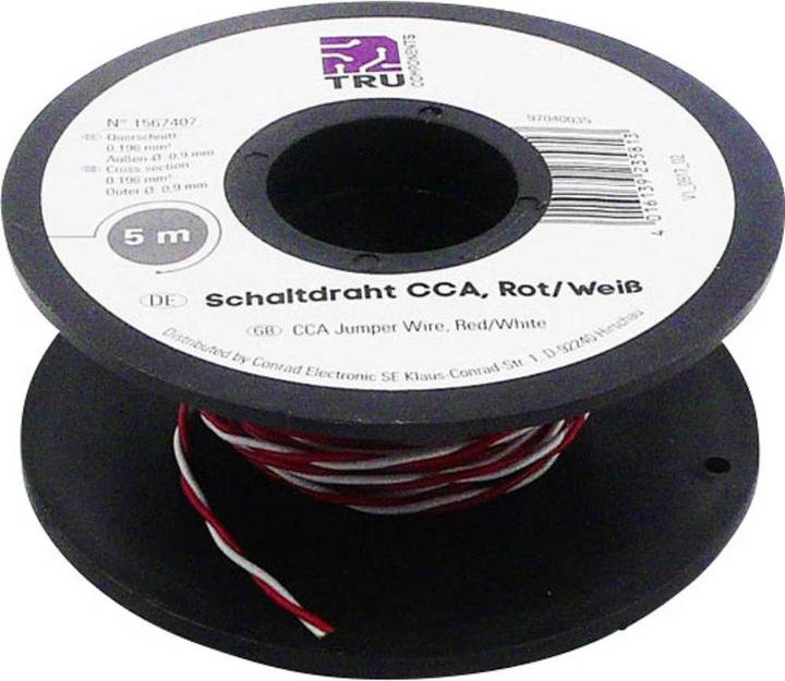 Actual product image Tru Components Copper switch wire CCA (5 m)