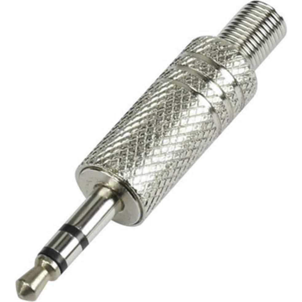 Tru Components Klinkensteckverbinder 3.5 mm, Audio Stecker, Silber