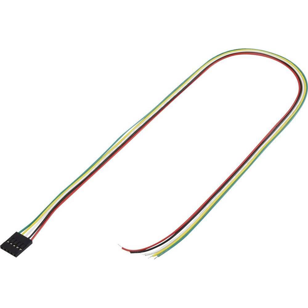 Tru Components Steckbuchse mit Litze, Elektronikkabel + Stecker, Mehrfarbig