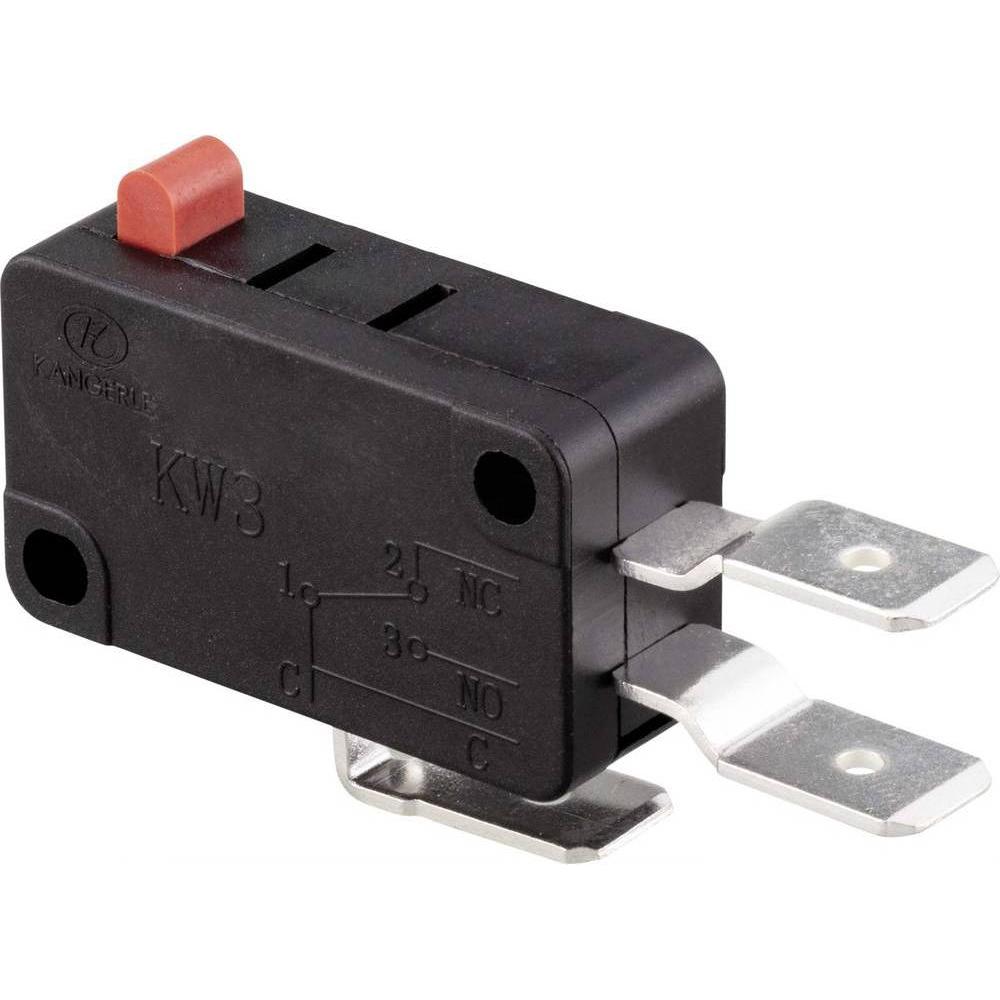 Thumbnail - Tru Components Microschalter mit Stift KW3-16A-B, Taster + Schalter