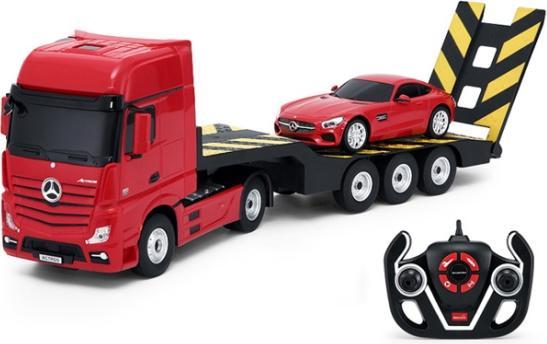 Rastar Mercedes-Benz Actros Fjernstyret Lastbil + Mercedes AMG GT Bil 2.4G Rød