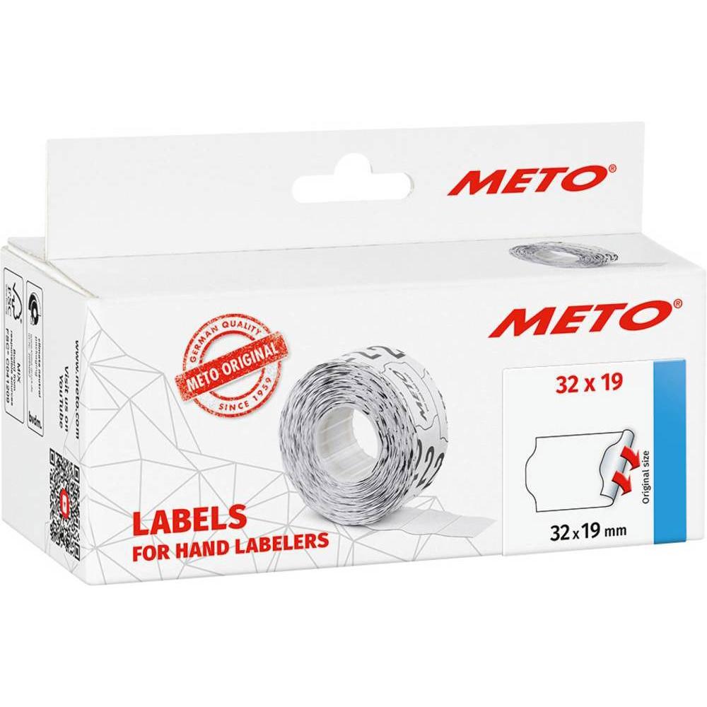 METO, Etiketten, Preis-Etiketten 30007361 Permanent Etiketten-Breite: 32 mm Etiketten-Höhe: 19 mm Rot 1 St.