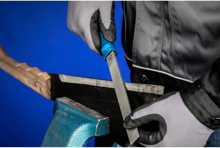 Actual product image Pferd Mill saw file straight/round edge flat butt cut 2 incl. ergonomic file handle universal to (Cut 2, 200 mm)