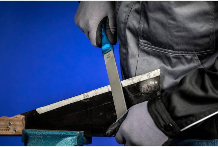 Actual product image Pferd Mill saw file straight/round edge flat butt cut 2 incl. ergonomic file handle universal to (Cut 2, 200 mm)