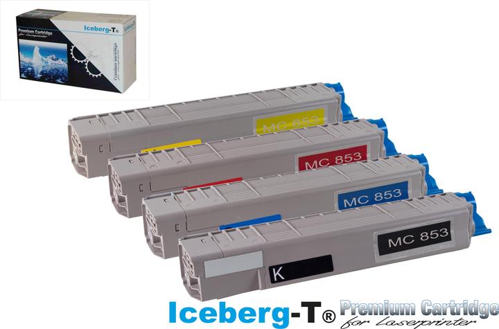 Produktbild Iceberg-T Toner SET OKI MC853 / MC873 Set mit allen vier Farben (BK, C, M, Y)