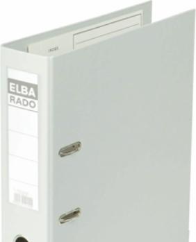 Actual product image Elba Folder rado plast, spine width: 80 mm, grey DIN A4, PVC cover outside/inside, with replaceable (A4, 80 mm, 1 Piece)