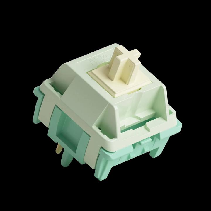 Actual product image Akko Cilantro Switch, mechanisch, 5-Pin, linear, MX-Stem, 36g - 45 Stück, lubed