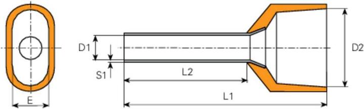 Actual product image Vogt Verbindungstechnik DUO - Wire end ferrules with plastic collar