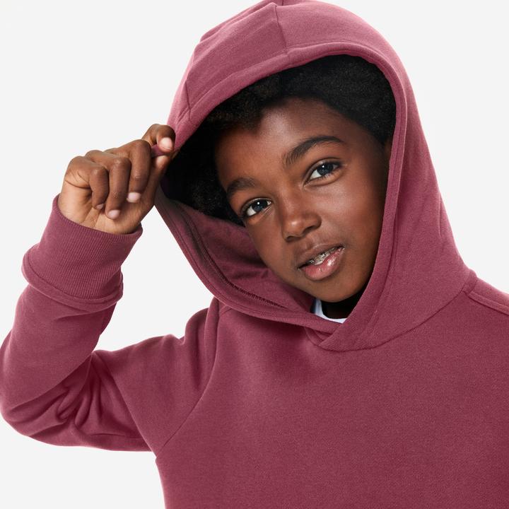 Produktbild Domyos Kapuzenpullover Kinder Baumwolle - violett (152)