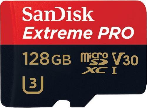 Produktbild SANDISK ExtremePro microSDXC V30 (128 GB, microSDXC, U3, UHS-I)
