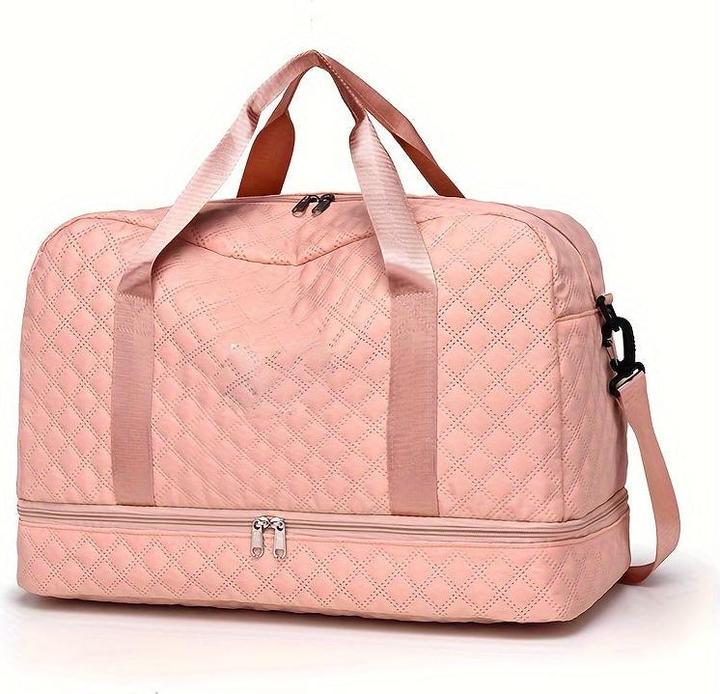Image du produit Only-Bags.Store Sac à bagages léger Argyle modèle, grande capacité Travel Duffle Bag, Portable Overnight