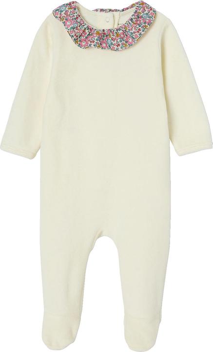 Actual product image Envie de Fraise Bio-Kollektion: Baby Samt-Strampler mit Liberty-Stoff (80)
