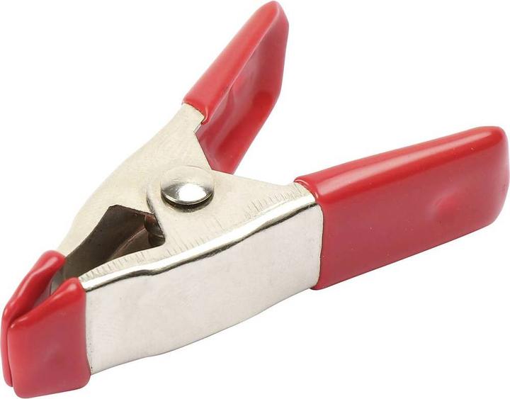 Toolcraft Federklemme Metall teilgummiert 50 mm (14 mm)
