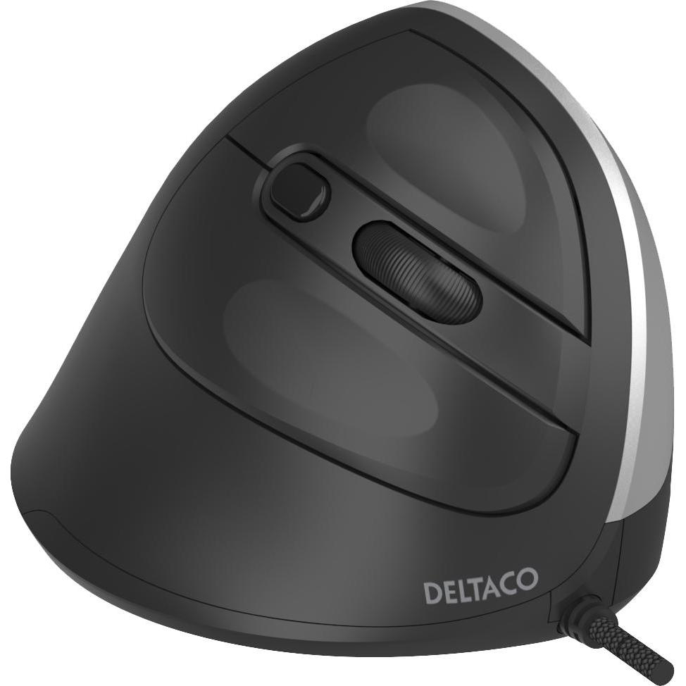 Deltaco MS-814 (Cablato), Mouse, Nero