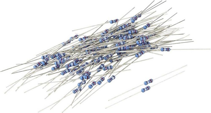 Produktbild Tru Components TC-MF0W4FF1804KIT203 Metallschicht-Widerstand 1.8 M? axial bedrahtet 0207 0.25 W 1 % 100 St.
