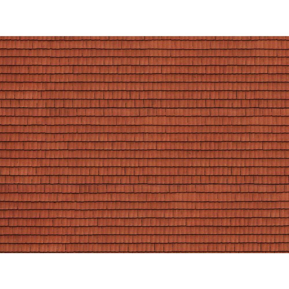 Noch 3D-Kartonplatte Dachziegel