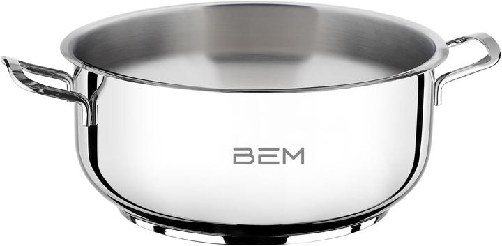 Produktbild BEM Dampfkocher-Set mit Dampfeinsatz (26 cm, Dampfkochtopf, Edelstahl)