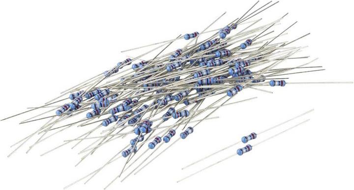 Actual product image Tru Components TC-MF0W4FF9103KIT203 Metal film resistor 910 k? axially wired 0207 0.25 W 1 % 100 pc.