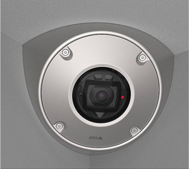 Actual product image Axis Network camera Q9216-SLV stainless steel (2304 x 1728 pixels)