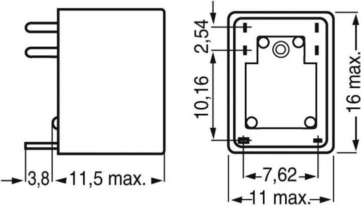Produktbild FiC Kleinrelais, 1polig UM, waschdicht
